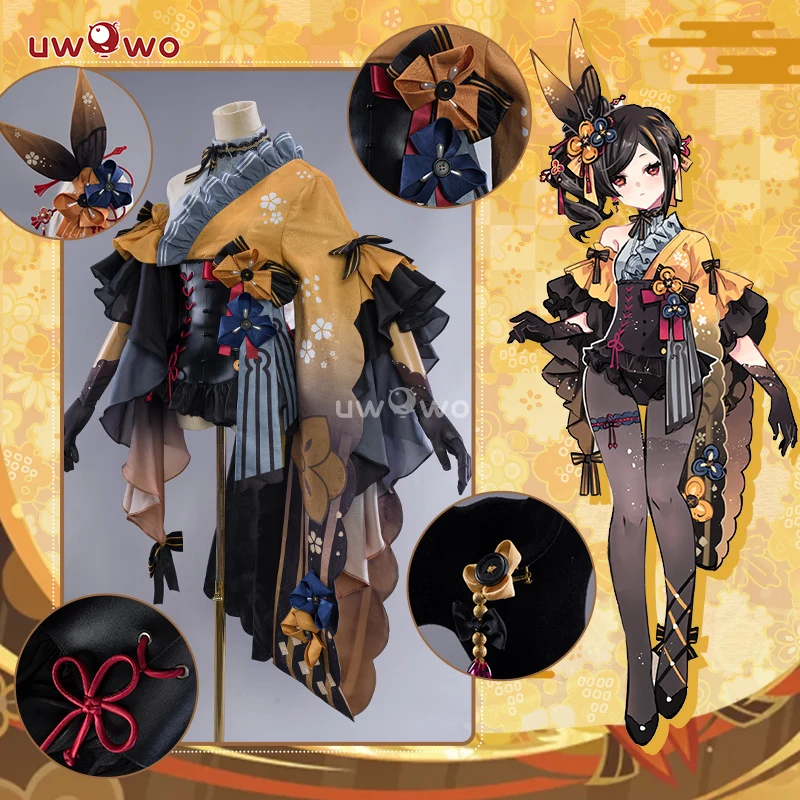 IN STOCK UWOWO Chiori Cosplay Exclusive Genshin Impact Fanart Chiori Bunny Suit Cosplay Costume Halloween Costume