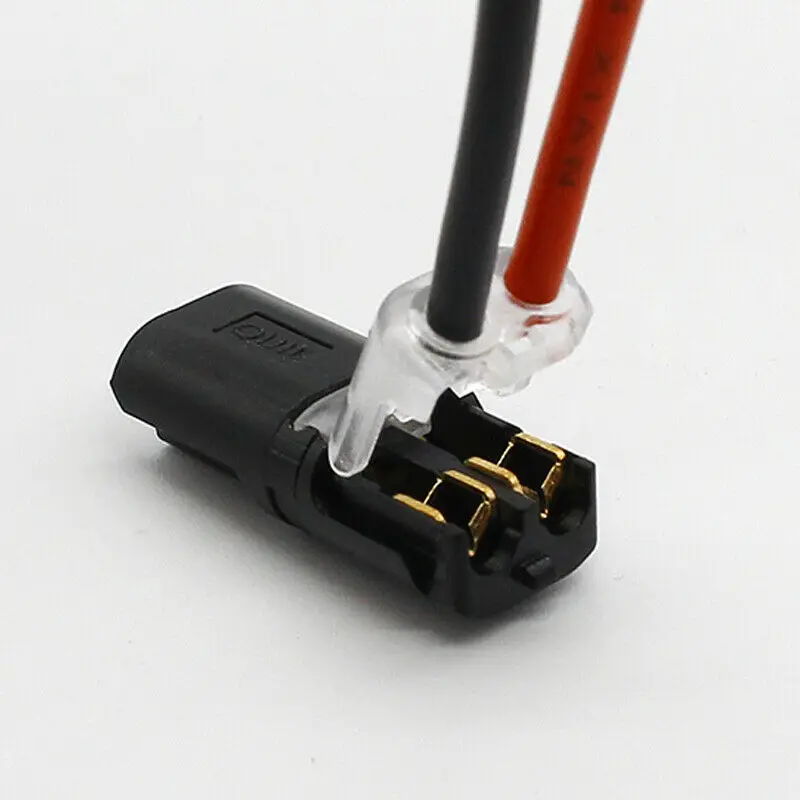 10pcs 12v Pluggable Car Auto Wire Cable Plug Waterproof Connector Strip Terminal Connection Clamp Block Vehicle Accessories