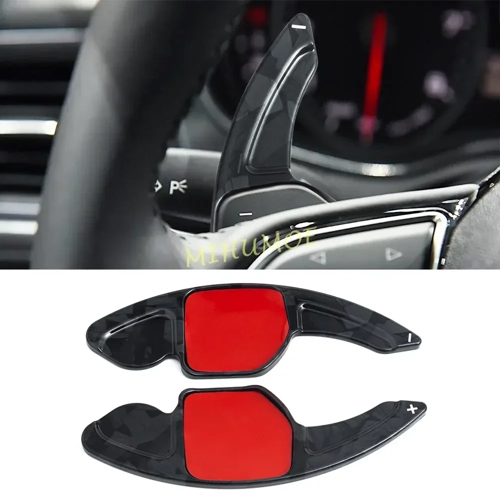 Voor Audi A3 A4 A5 A6 C7 A7 A8 D4 Q3 Q5 TT Zwarte Auto Stuurwiel Shift Paddle Uitbreiding Shifters ABS Plastic