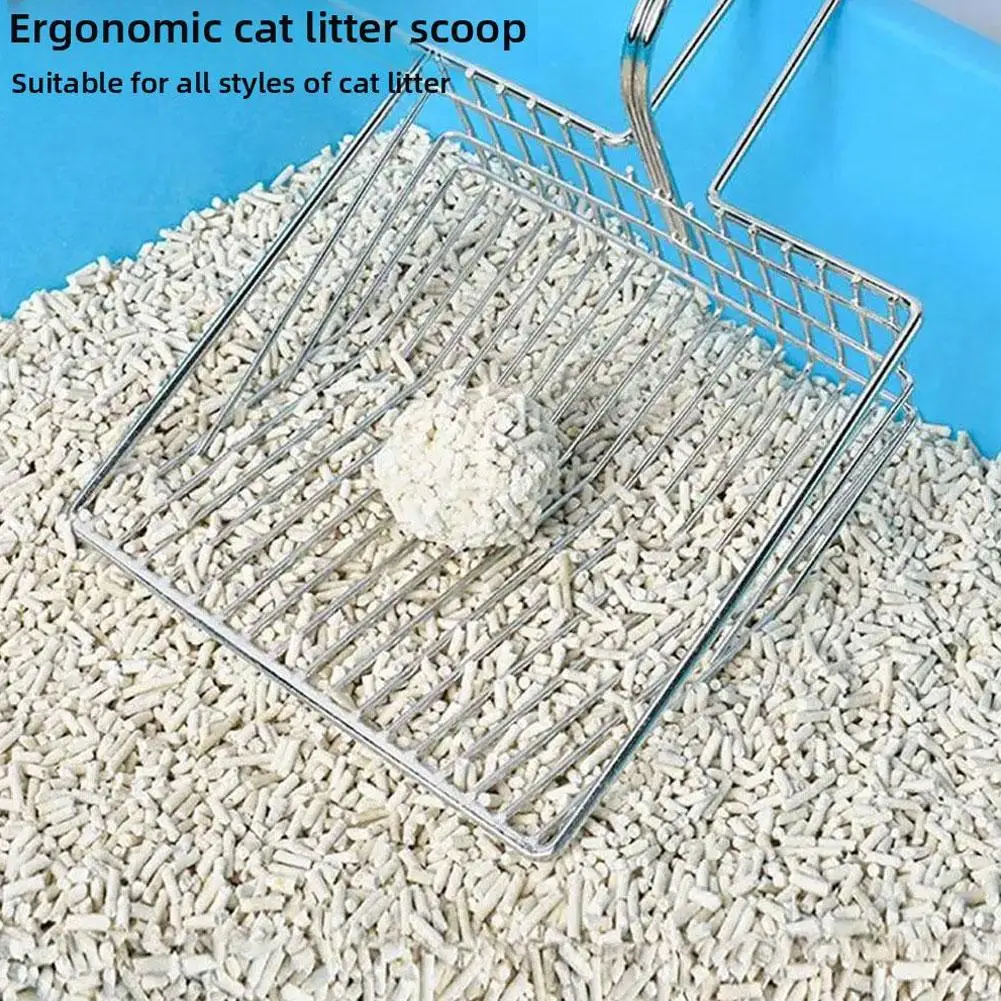 Quality Stainless Steel Cat Litter Scoop Not Easy To Rust Washable Cats Excrement Poop Shovel Petkit Litter Clean Tool Products