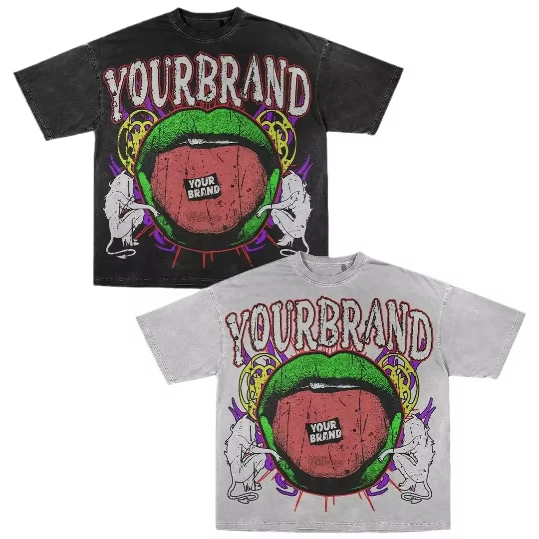 

Мужская модная футболка большого размера, 200 г, мужская новая хлопковая футболка с короткими рукавами и отпускным узором, с короткими рукавами и круглым вырезом, стиль для пары