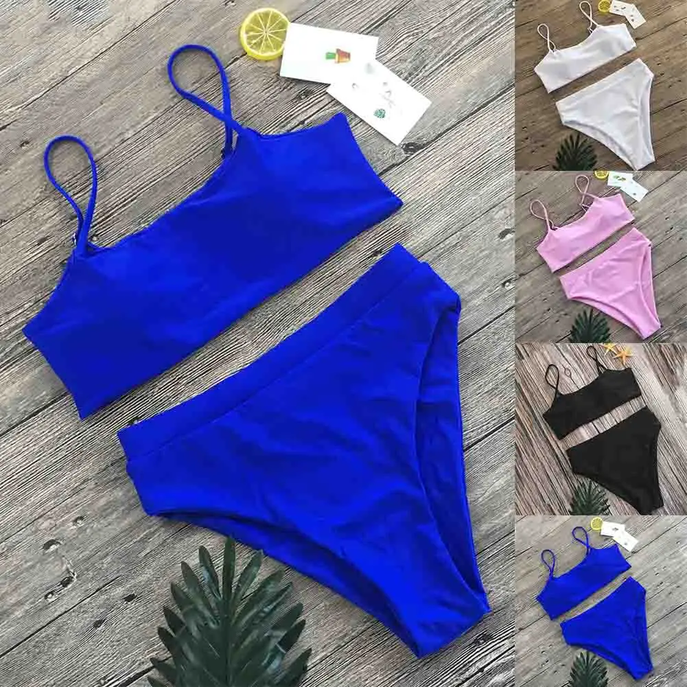 Backless Bra Padded Swimsuit Adjustable Straps Comfortable Fabric Fashionable Swimwear Straps Design Suitable For Beach
