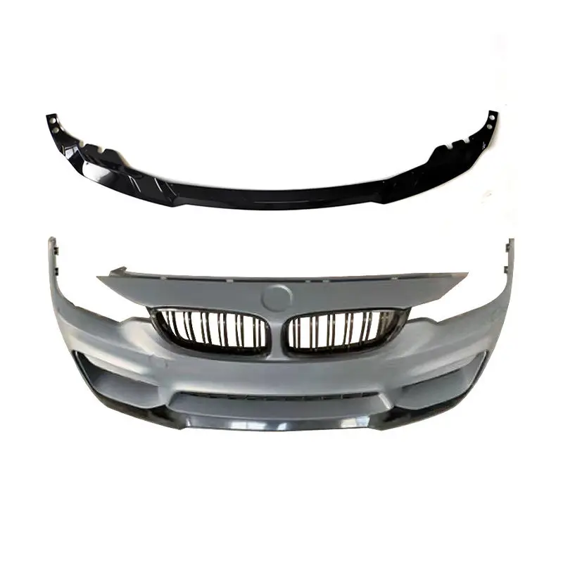 

For 4 Series M4 F32 F33 F36 2014-2020 Proprietary Brand Gloss Black Scratch Resistant Body Kit CS Style Front Separator