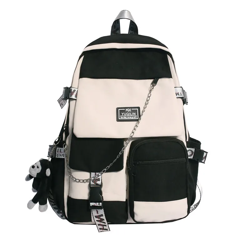 2023 Fashion Schoolbag Female Student Backpack Large Capacity Fashion Boy Backpack Computer Bag Femal School Backpack