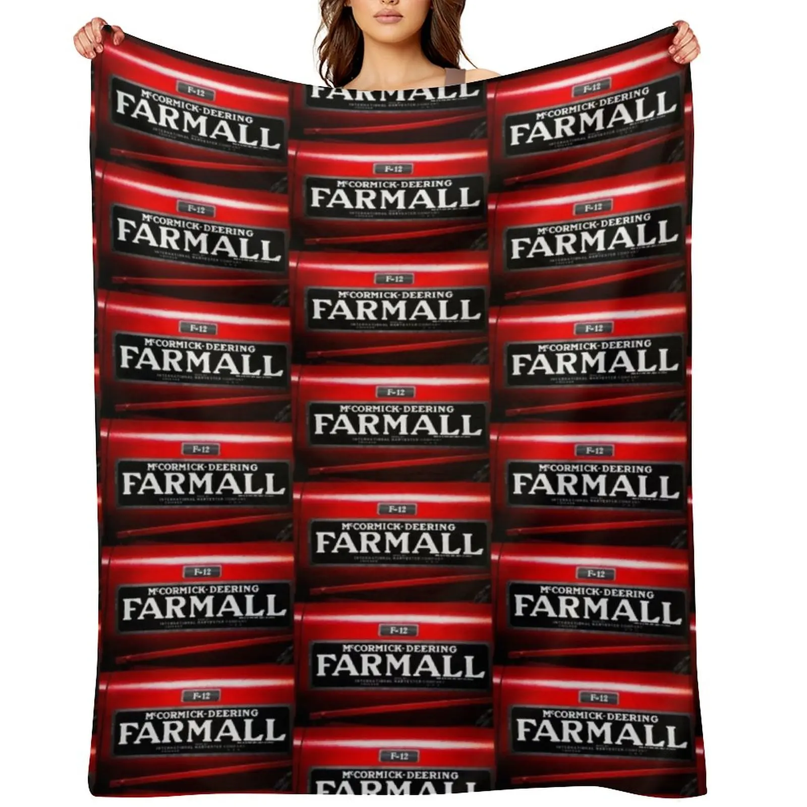 

Farmall International Harvester McCormic Deering Throw Blanket Bed Fashionable Baby Extra Large Throw manga Blankets