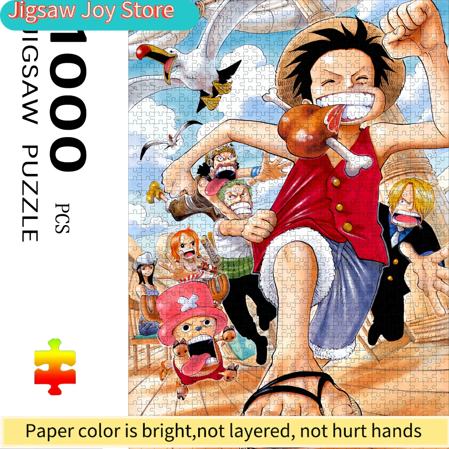 

A Boxed Set of s Featuring a Nautical Anime Theme, This Challenging Paper Puzzle Is a Large Interactive Game for Adults And Fa