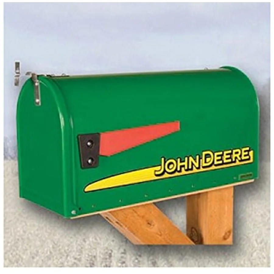

Modern Rural Style Mailbox Green for Outdoor Use in Garden and Front Yard Durable Weather-Resistant Design with Rustic Aestheti