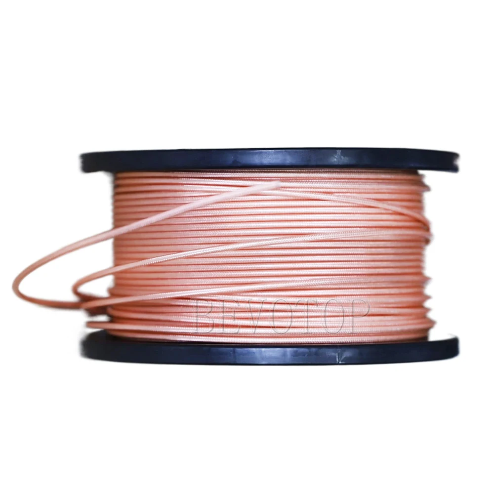 Brown RG400 Silver-plated Copper Double Shielded Cable RG-400 High Quality Low Loss 50-3 RF Coaxial Cable Jumper Wire Cord