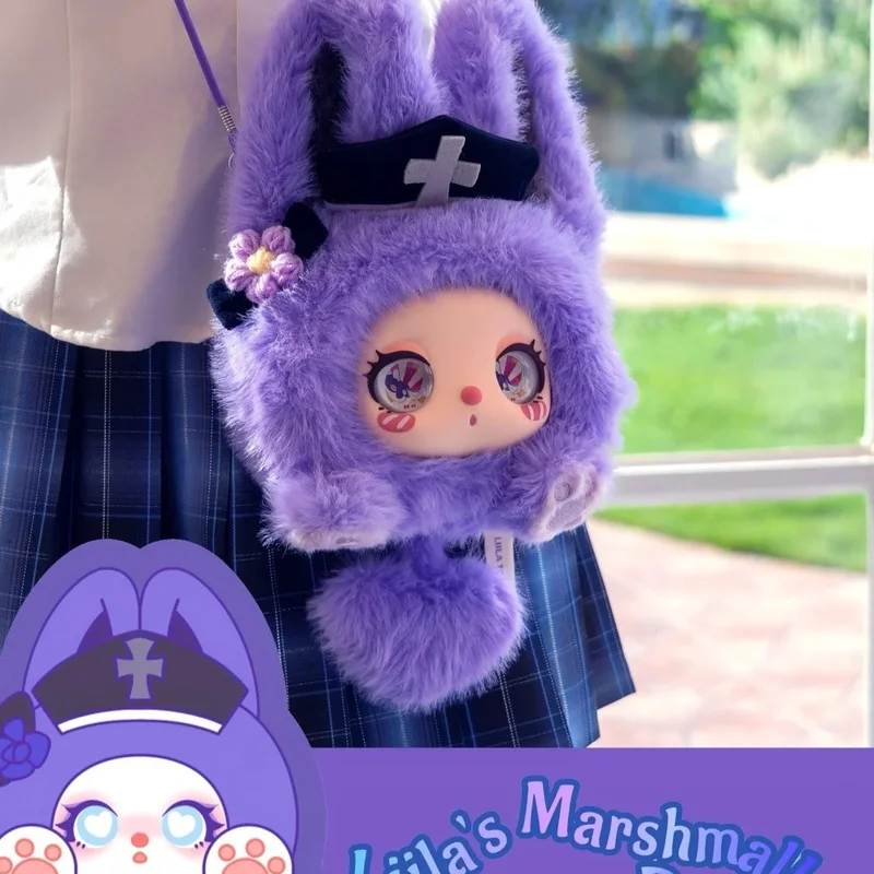 

Liila's Marshmallow Bunny Bag Series Blind Box - Soft Vinyl Cute Doll Figure Mystery Collection Gift for Babies