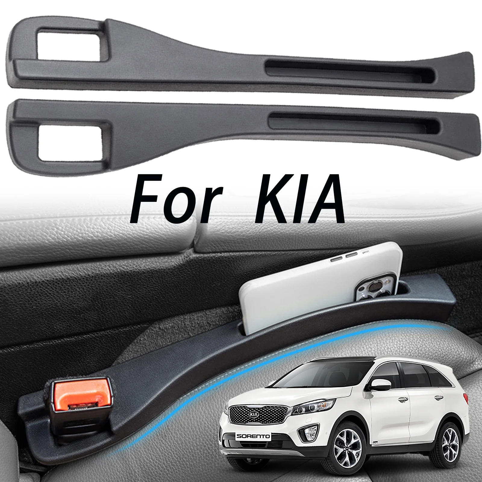 For KIA Sportage SL QL NQ5 GT-Line 2010 – 2024 Interior Car Seat Crevice Organizer Storage Seat Gap Filler Side Seam Plug Strip