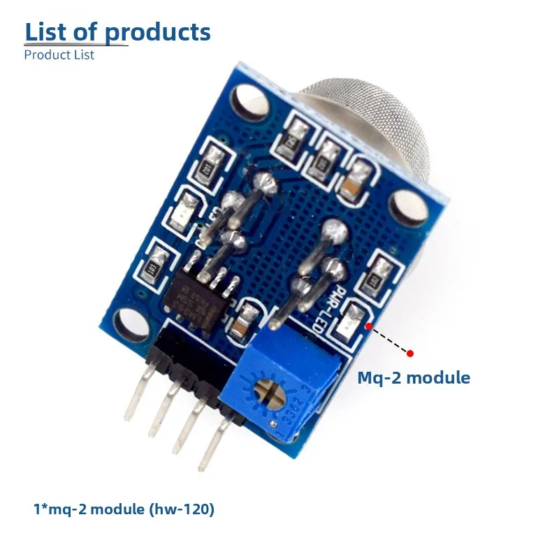 Immagine 3: Modulo sensore gas MQ-2 per rilevamento gas combustibile GPL metano fumo