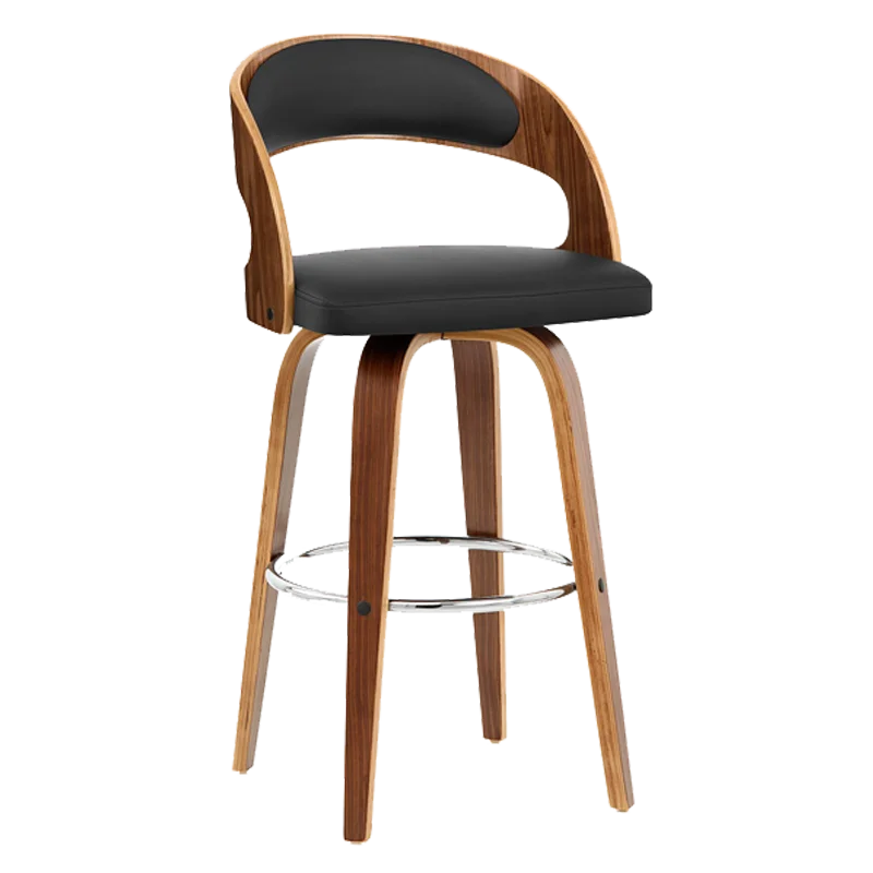 

Solid wood bar chair, bar chair, backrest, high stool
