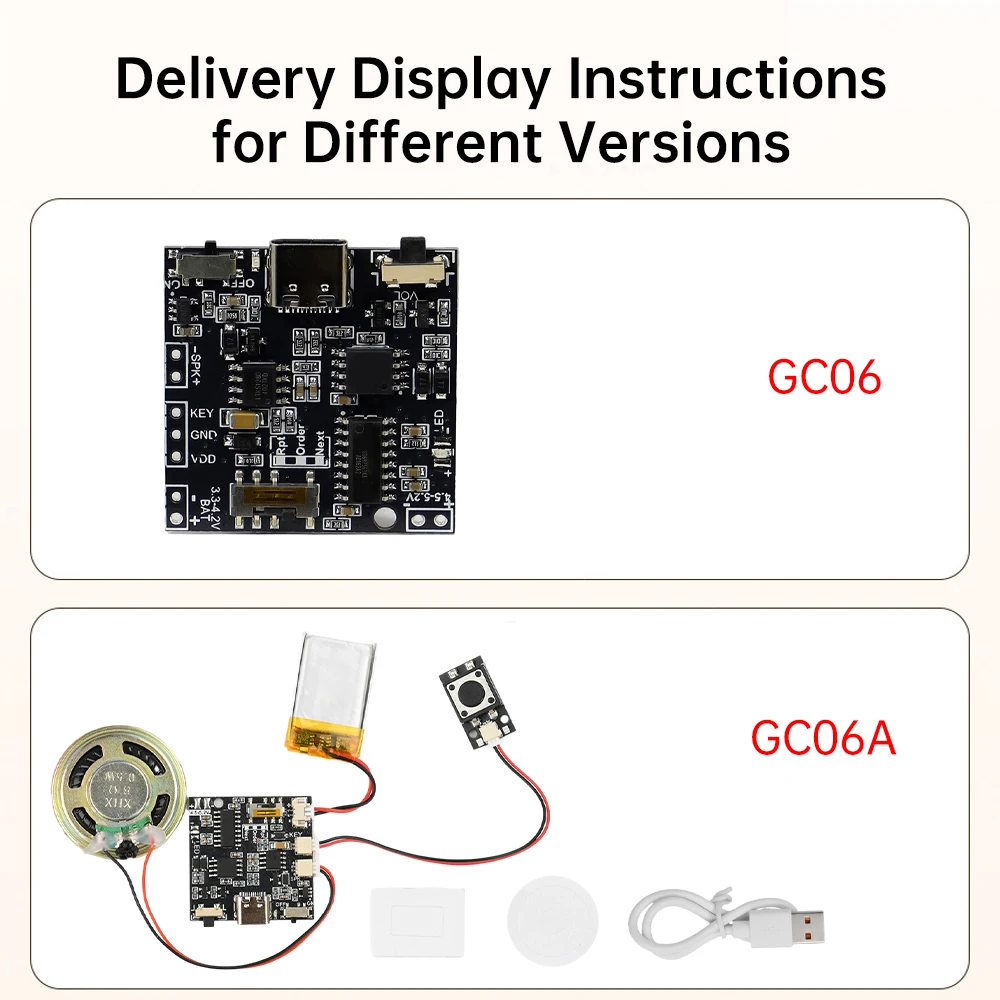 GC06A Recordable Sound Module MP3 WAV Button