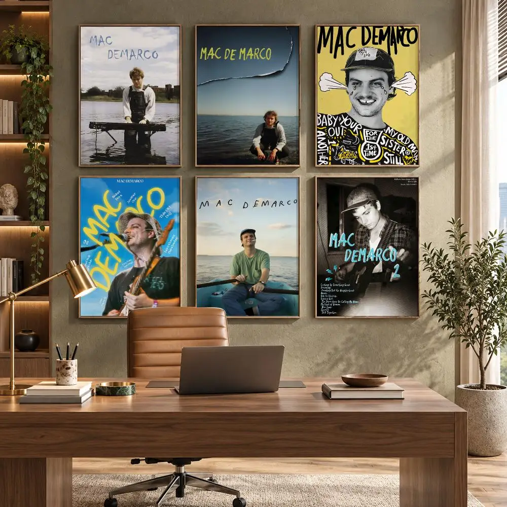 Rock Singer M-Mac D-Demarco Poster HD Waterproof Wall Decal for Study, Living Room & Garage, Great Gift for Fans