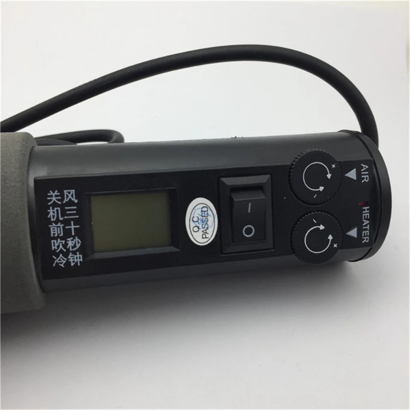 ปืนเป่าลมร้อนแบบพกพา ปรับอุณหภูมิได้ พร้อมหน้าจอ LCD แสดงผลแบบดิจิตอล 1 ชิ้น