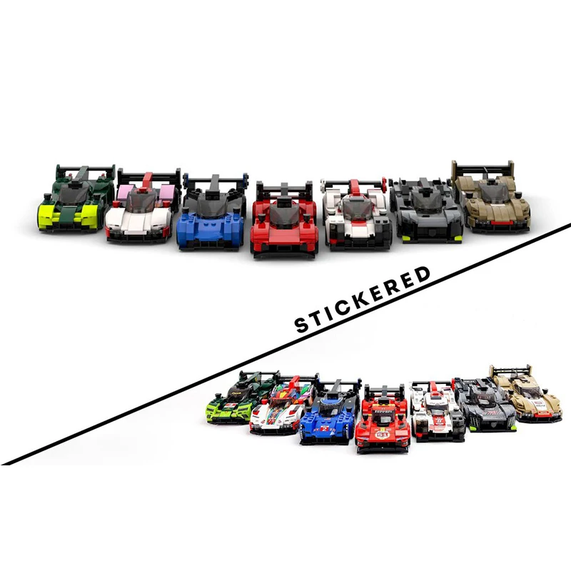 مدينة سيارة سرعة بطل نموذج MOC بناء الطوب مجموعة السيارات الرياضية وحدات التكنولوجيا هدية عطلة تجميع ألعاب أطفال البدلة