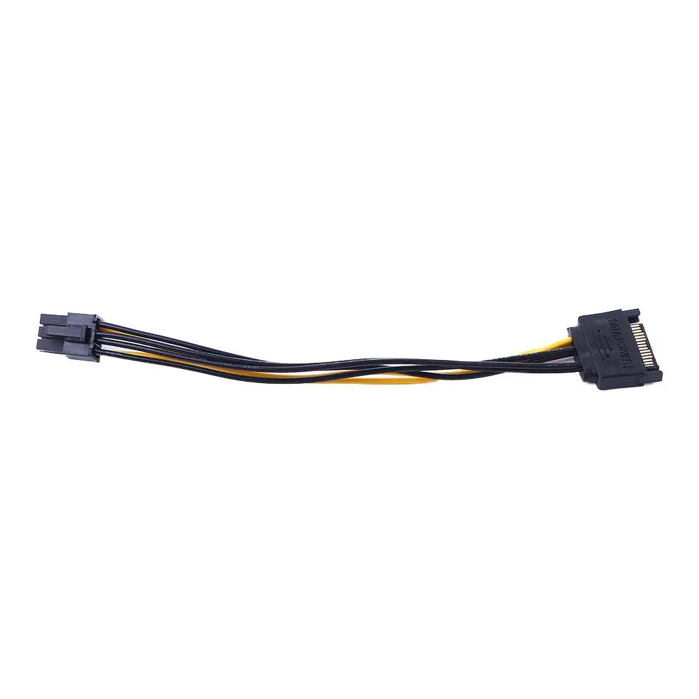 Cable Power Splitter Cable Male to Female SATA Power Cable SATA Adapter Cable Video Card Power Cable Graphics Card Power Cord