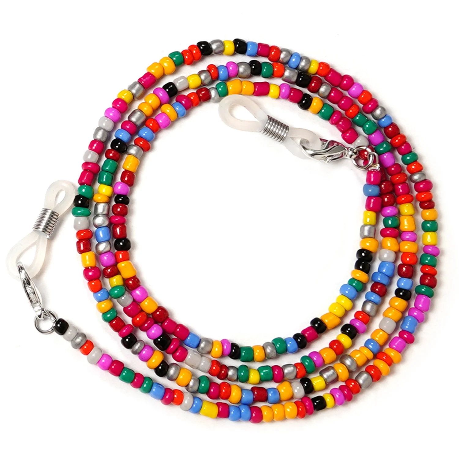 1pcs Mask Acrylic Sunglasses Eyeglass Lanyard Beaded Bracelet Chain Handmade Necklace Girls Summer Beads Pearls Strap Accessory