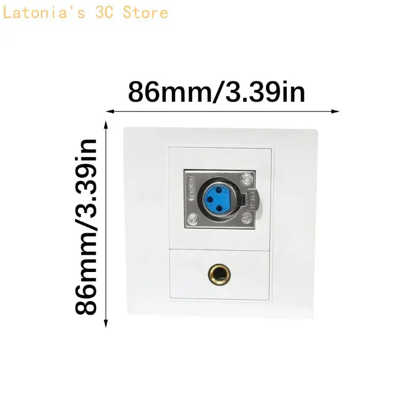XLR/Speakon 6,35 mm Wandplatten-Buchsenleiste XLR/Speakon und 6,35 mm Buchse X3UB – Detail 6