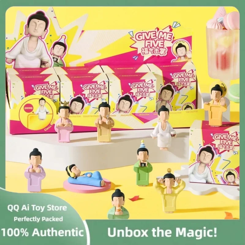 

Оригинальный Amitofo Give Me Five Series слепая коробка Mystery Box фигурки украшение для мобильного телефона игрушка Fo U подарок-сюрприз