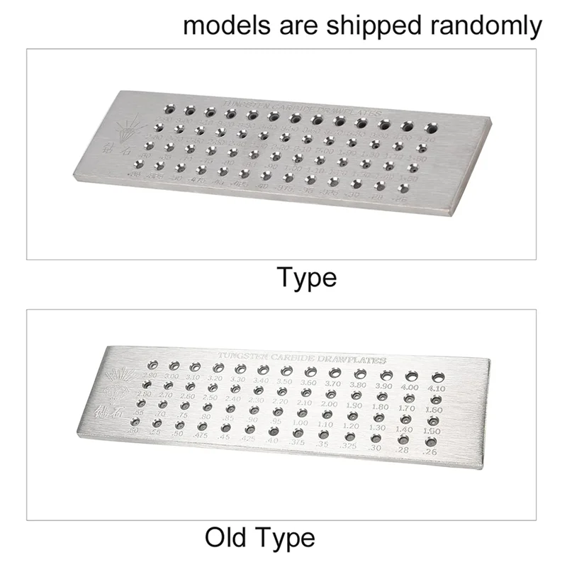 

SYW-52 Round Holes Wire Draw Plate 0.26-4.10Mm Tungsten Carbide Wire Drawplate For Jewelry Making
