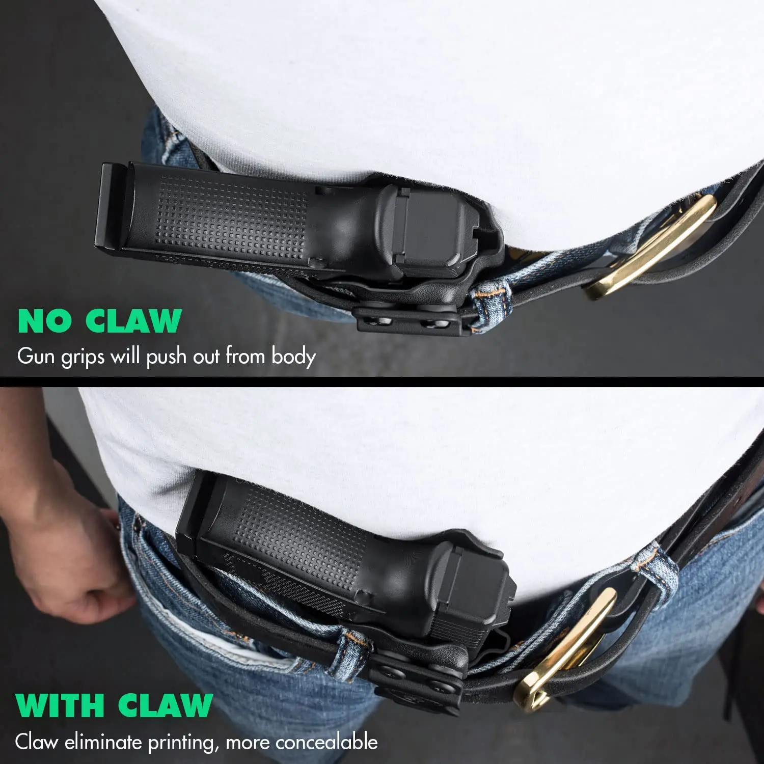 For Sig P365 / P365X / P365 SAS Pistol Holster IWB Kydex Holster,Inside Waistband with Claw Optic Cut,Click Sound,Right Hand