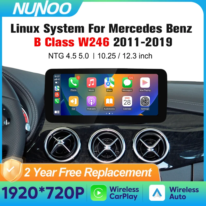 Drahtlose Carplay Touchscreen Für Mercedes Benz B Klasse W246 2011-2019 Auto Multimedia Player Radio Automotive Navi