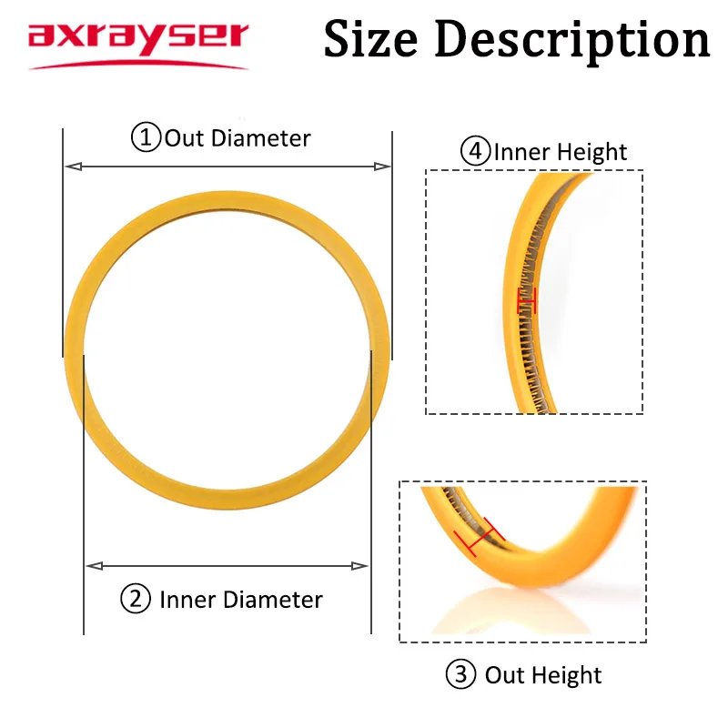 Axrayser Laser Sealing Ring For Raytools WSX Fiber Cutting Head Protective Windows Lens O-Ring Stainless Steel Spring Washer