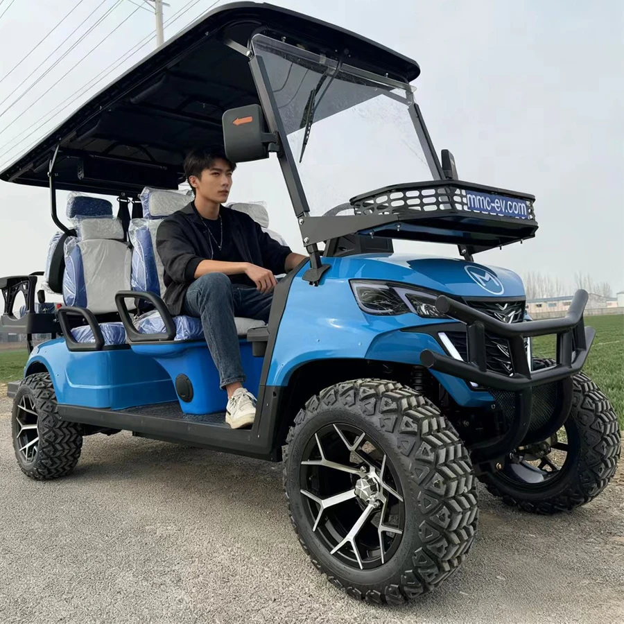 المبيعات المباشرة من المصنع الصيني: بطارية ليثيوم عالية السرعة 48 فولت، 60 فولت، 72 فولت، 4 مقاعد، عربة جولف 4WD #4