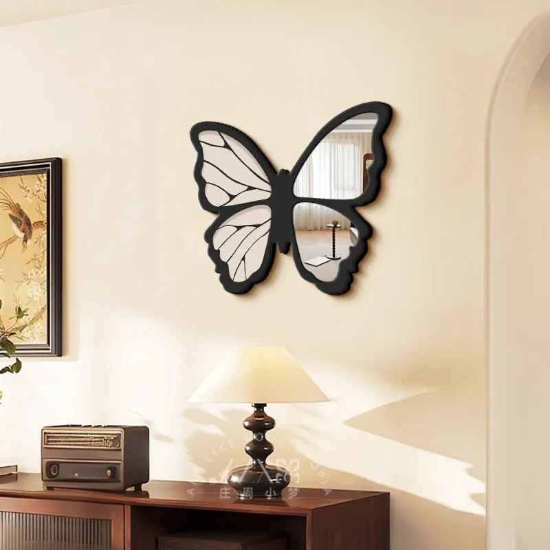 Design Organizer Mirror Vanity Girls French Black Mirror Living Room Aesthetic Adornos Para El Hogar House Decoration