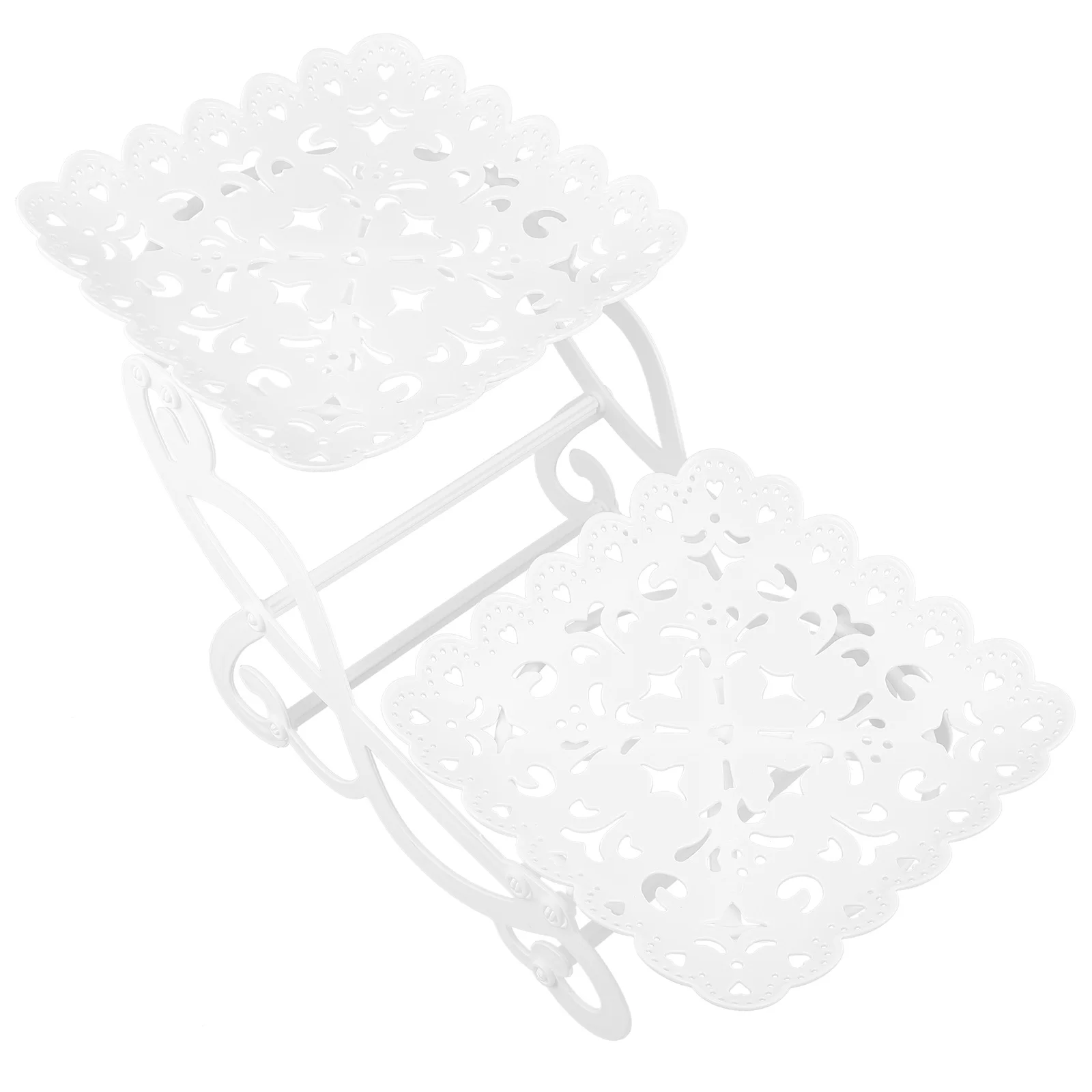 

1Pcs Square White Dessert Stand Elegant Cake Display Rack Party Birthday Snack Display Holder Tray Birthday Party Dessert Rack