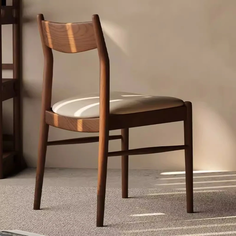 Housse de chaise de salle à manger en bois massif, ensemble de Table à manger, 4 chaises pour meubles de salon de Restaurant, chaise de Style nordique moderne