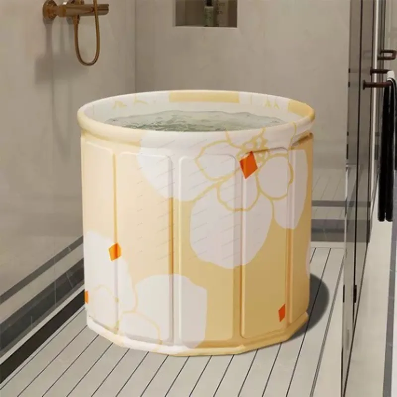 

Foldable Bathtub Portable Large Soaking Tub Household Full Body Bath Tub for Adults Kids Home Spa Shower