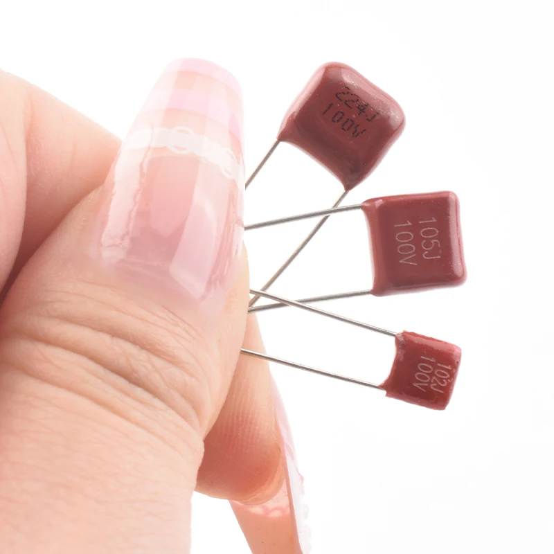 Комплект конденсаторов CBB, 100 шт., 100 В, 10 типов, 102 472 103 223 333 473 104 224 474 105