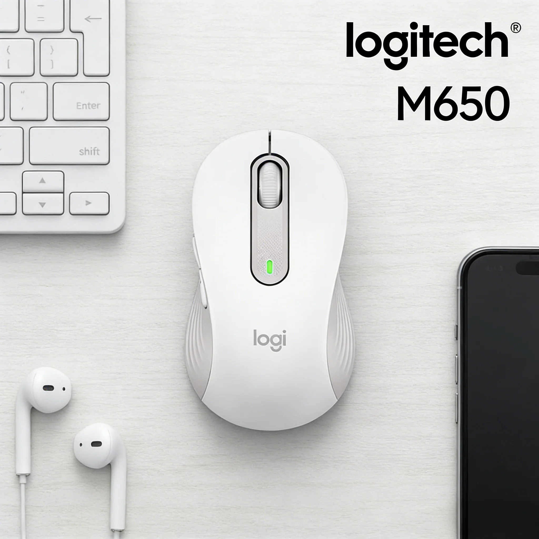 

M650 /M650L Long-Lasting Office Mouse Extended Battery Life Silent Click Tech