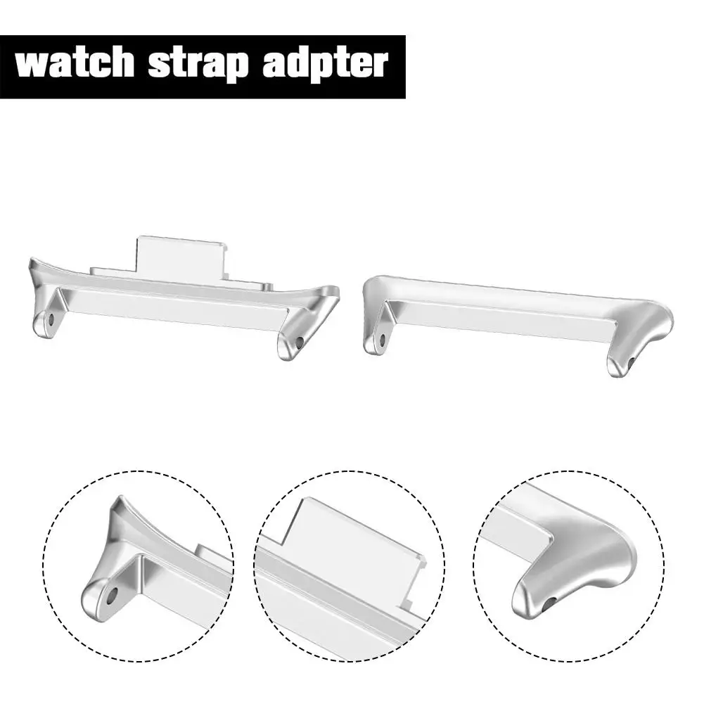 1pair For Redmi Watch 4 Strap Connector Adapter Stainless Steel Wear Resistance Watchband Strap Accessories F8Q4