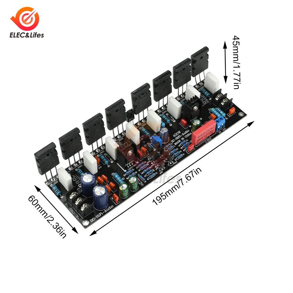 400 واط أحادية مكبر للصوت مجلس وحدة صوت عالية الطاقة مع 1943 + 5200 أنبوب عالي الطاقة تيار مستمر 20-90 فولت لأنظمة الصوت المهنية