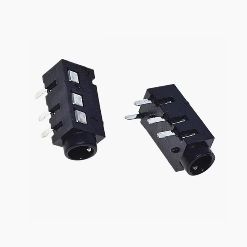 10/50/100PCS 3.5mm jack Female Audio Connector 4 Pin DIP Headphone Jack Socket PJ-320A PJ320A Audio Interface Audio Jack Black