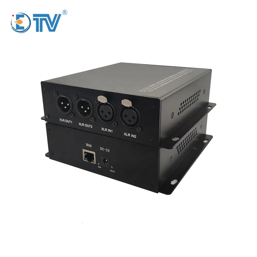 ETV Dante audio encoder decoder XLR audio codec