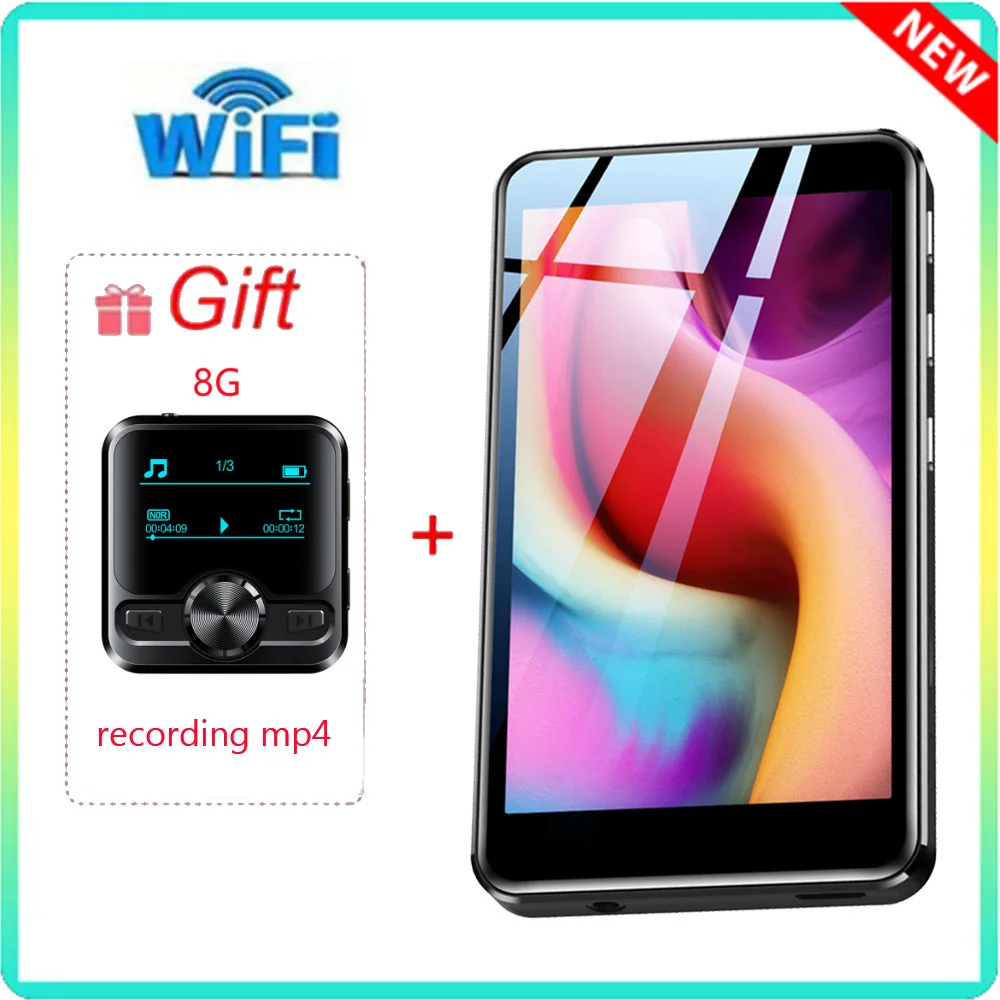 128GB M26 Portable WiFi MP3 Player With 8GB M9 Mp4 Gifts Bluetooth HiFi Stereo Music Player Mini MP4 Video Playback With E-Book