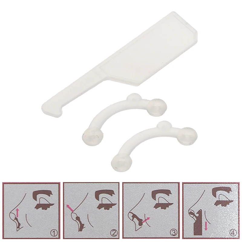 1/6 Cái/bộ Làm Đẹp Mũi Lên Nâng Cầu Shaper Dụng Cụ Massage Không Đau Mũi Định Hình Kẹp Bấm Nữ Cô Gái máy Mát Xa Mặt 3 Kích Cỡ