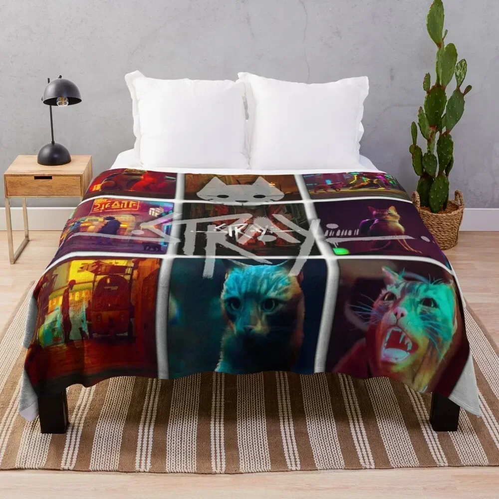 

Stray Game - Cat Game - 9 image of stray game Throw Blanket Men's Soft Warm Throw Blanket for Couch
