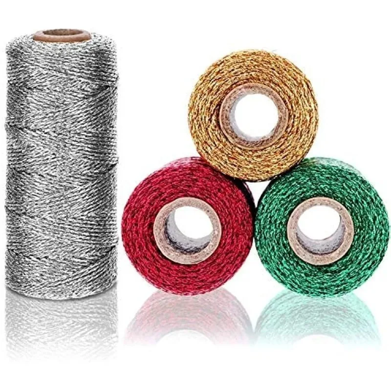 1PC Metal Rope Baker Twine, Assorted Wrapping, DIY Crafts Gifts, Christmas