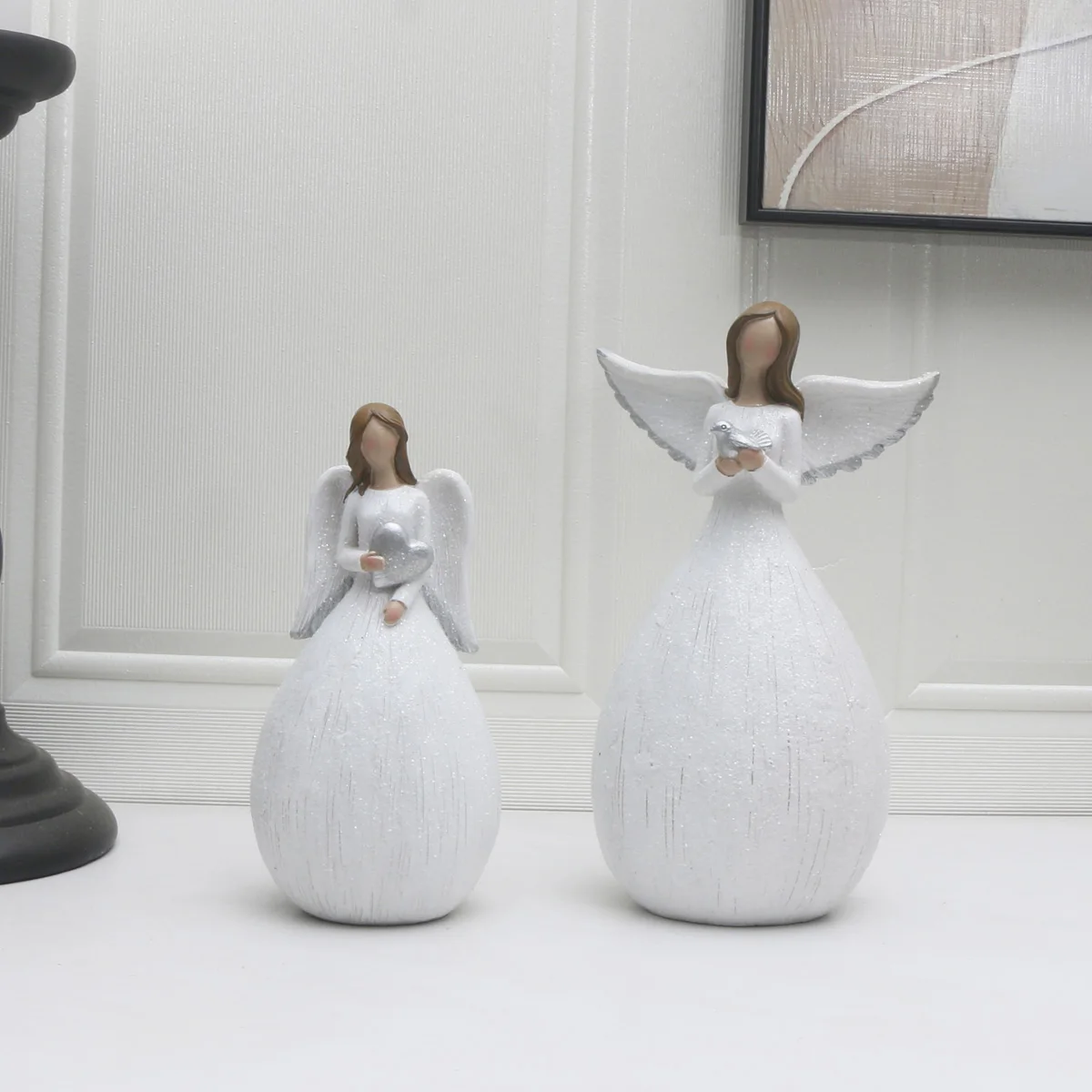 Blessing Angel Figurine - Perfect For Christmas, Weddings & More | Durable Abs Resin Sculpture | Ideal Gift For Home Decor