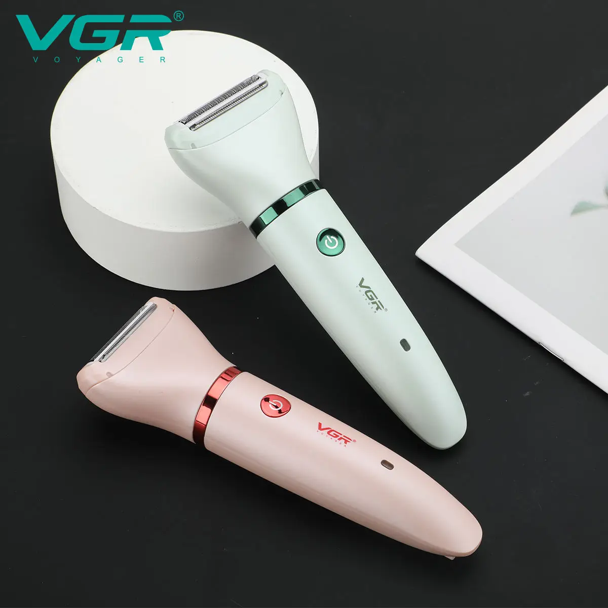 VGR 735 3-in-1 Hair Removal Device for Women, Shaver for Removing Scars, Electric Rechargeable Professional Hair Trimmer