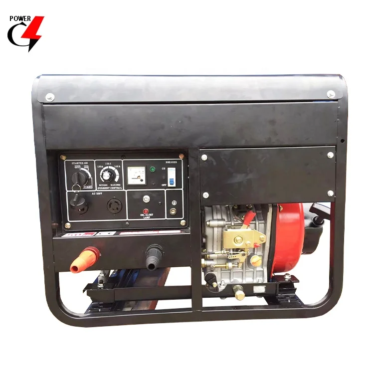 High quality denyo 7kw 7k 300 amperes 300amps ultrasonic welding welder generators machine 300 amp 7kva generator-welder