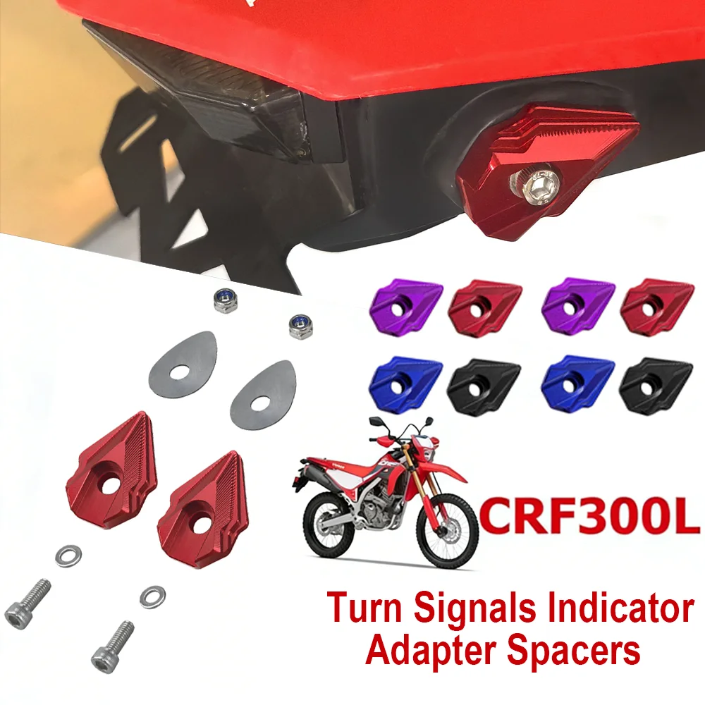 

CNC Aluminum Turn Signals Indicator Adapter Spacers Decorative Cover For Honda CRF300L CRF 300L 300 L
