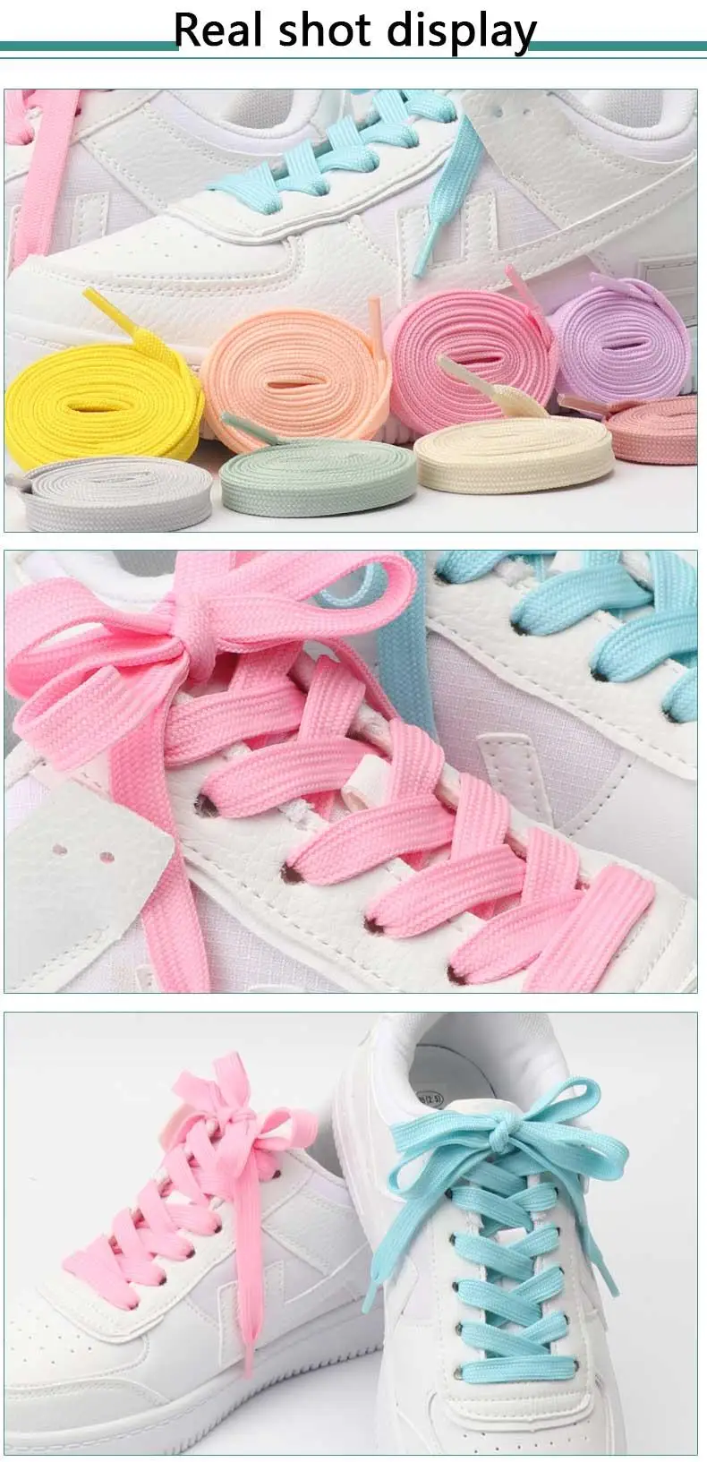 1 Paar solide, flache Schnürsenkel aus Canvas für Sneaker, Damen- und Herrenschuhe, klassische Tennisschnürsenkel für Schuhbänder – Detail 7