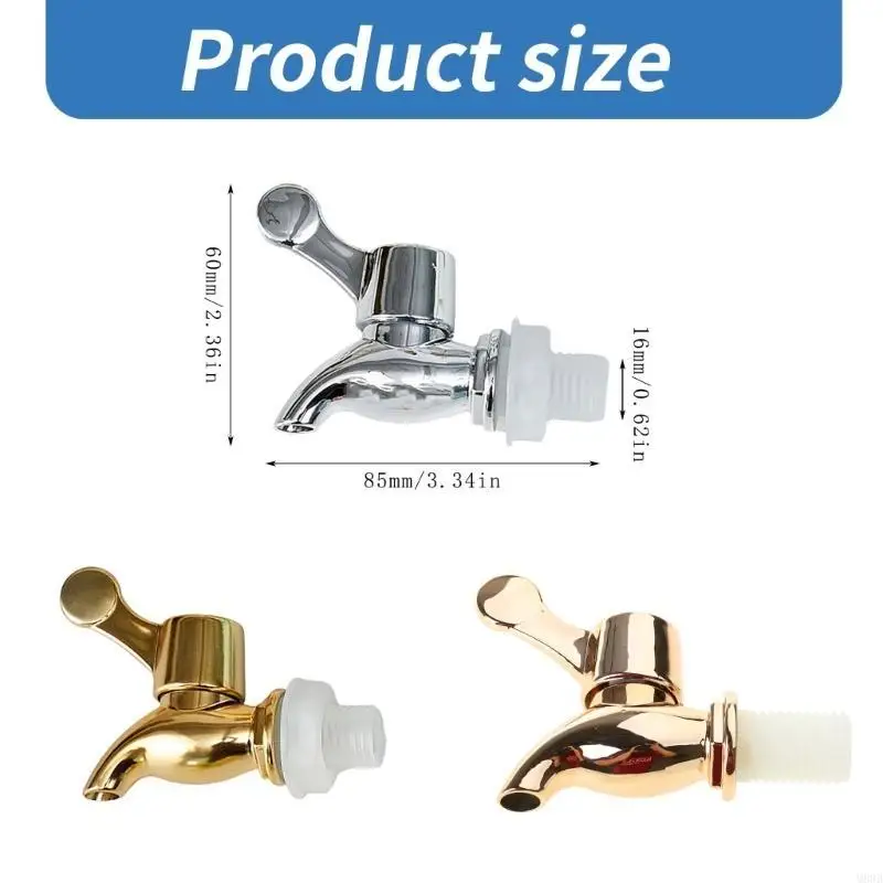 Upgrades Gold Barrels Tap Golden Barrels Faucet Smooth Rotation for celebration