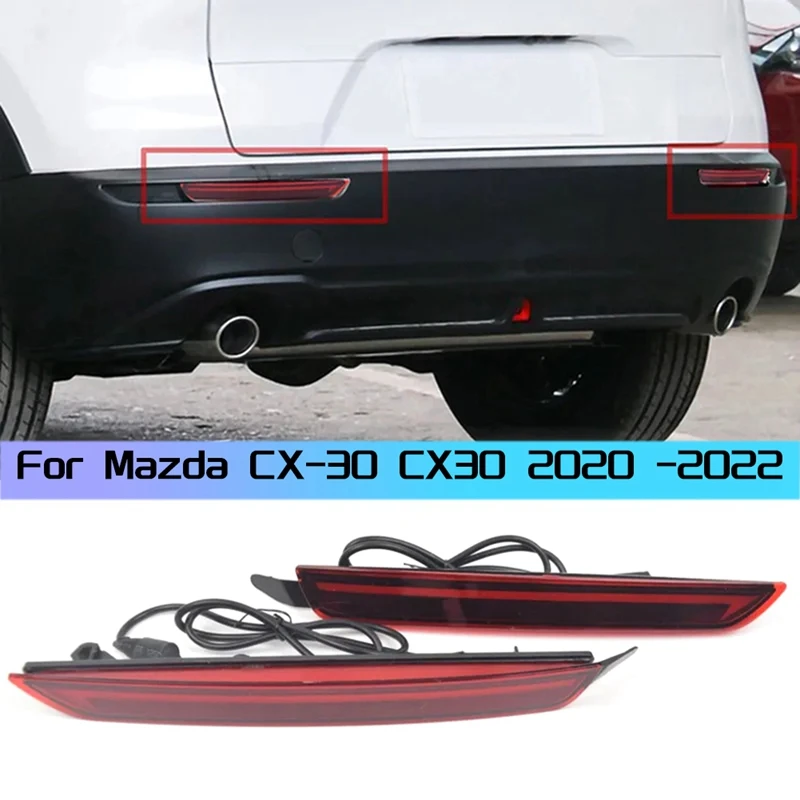 Car Exterior Refit Rear Bumper Brake Light Turn Signal Fog Lamp For Mazda CX-30 CX30 2020 -2022 MCR356BN